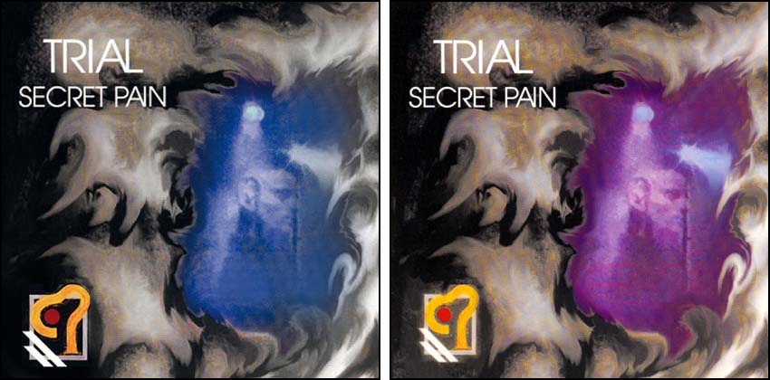 Secret Pain Cover blau und lila